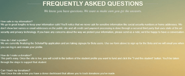 常見問題頁面範例二 常見問題頁面範例二